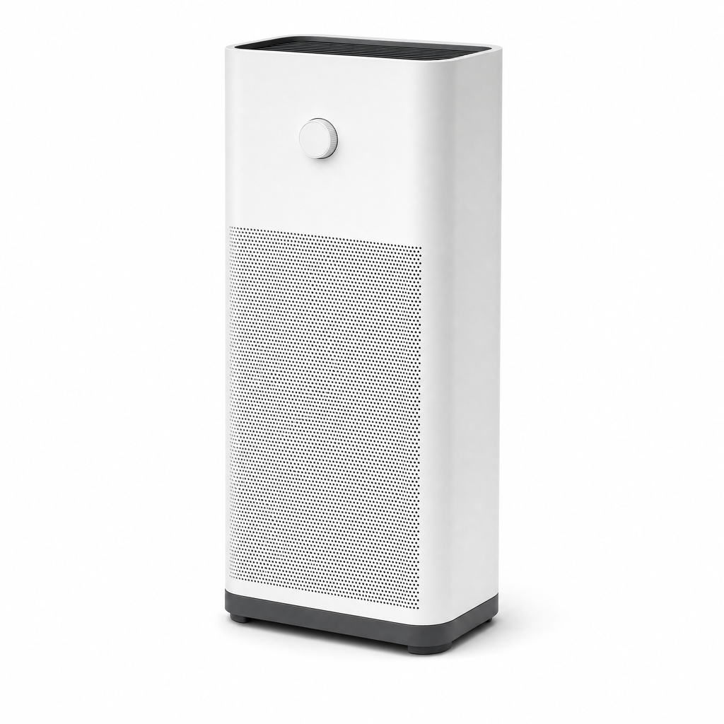 Orzennia A1 air purifier, front three-quarter view on a white background