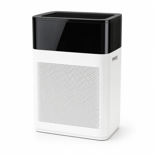 Orzennia A2 air purifier, front three-quarter view on a white background