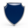 A blue and silver shield plaque on a white background, representing Orzennia extended warranty cover